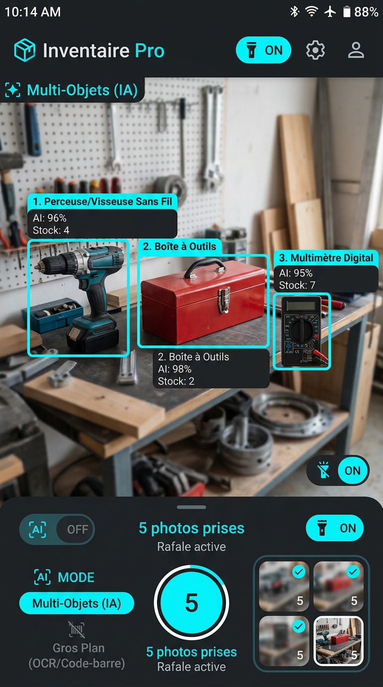 Viseur intelligent avec scan IA